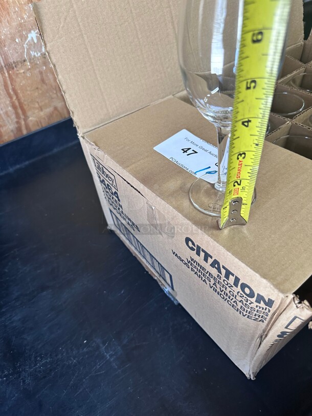 New! Libbey 8464 8 oz Citation Wine Beer Glass - Safedge Rim Guarantee NSF  - Image 6 of 6