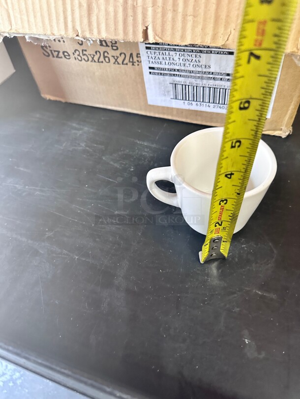 New! Libbey 840-110-004 7 oz Porcelana™ Tall Cup - Porcelain, Bright White NSF - Image 5 of 7