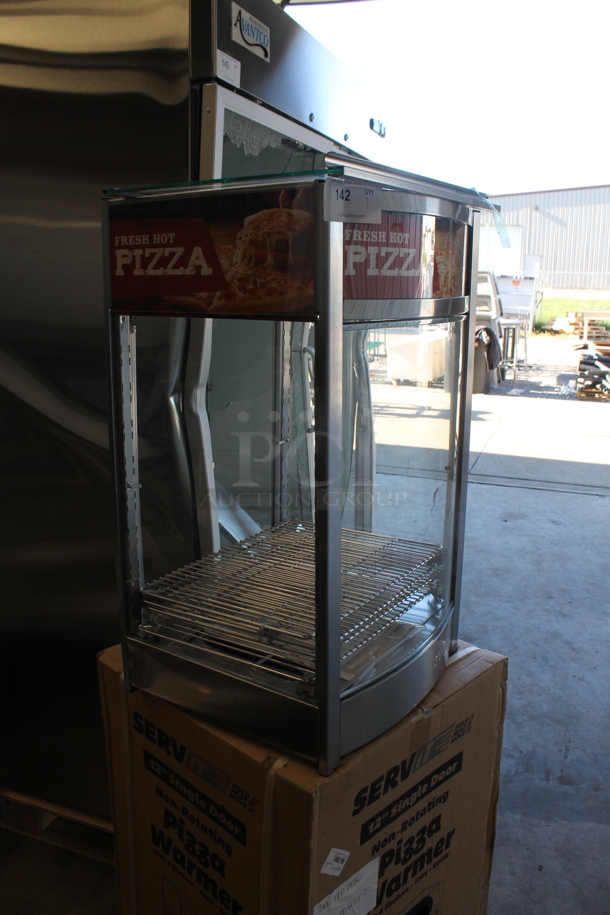 BRAND NEW SCRATCH AND DENT! ServIt 423PDW12D1S Stainless Steel Commercial Countertop Full-Service Countertop Display Warmer with 4 Shelves. Tested and Working! - Image 3 of 7