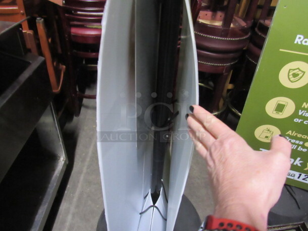 One Heavy Duty Sign Holder On Casters.  - Image 3 of 3
