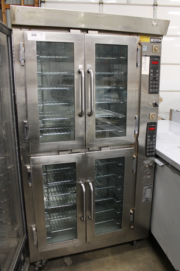 Doyon 261 Stainless Steel Commercial Electric Powered Oven Proofer on Commercial Casters. 120/208 Volts, 1 Phase.  - Image 1 of 12