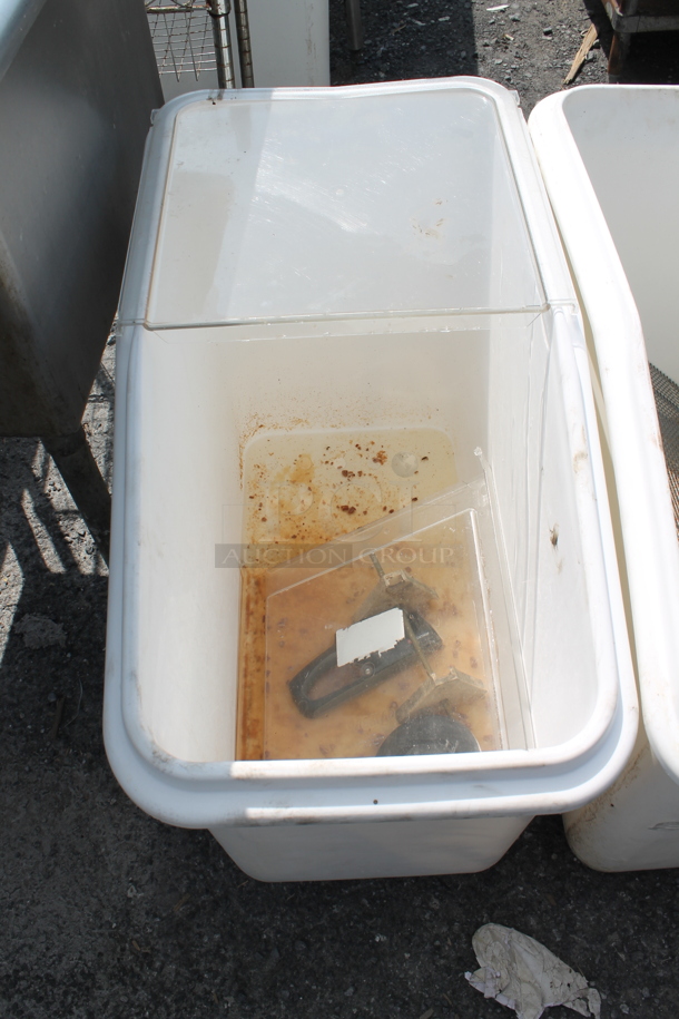 2 White Poly Ingredient Bins on Commercial Casters. 2 Times Your Bid! - Image 4 of 5