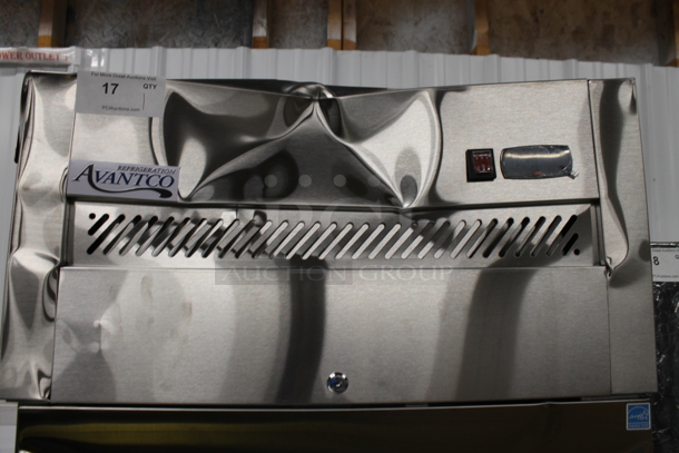 BRAND NEW SCRATCH AND DENT! 2023 Avantco 178Z1FHC Stainless Steel Commercial Single Door Reach In Freezer on Commercial Casters. Unit Is Locked. 115 Volts, 1 Phase. Tested and Working! - Image 9 of 9