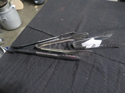 Assorted Stainless Steel Tong. 3XBID