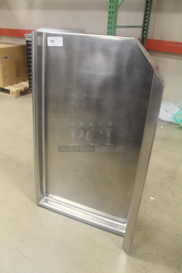NEW! Commercial Stainless Steel Right Side Dish Table. 48.5x31x41