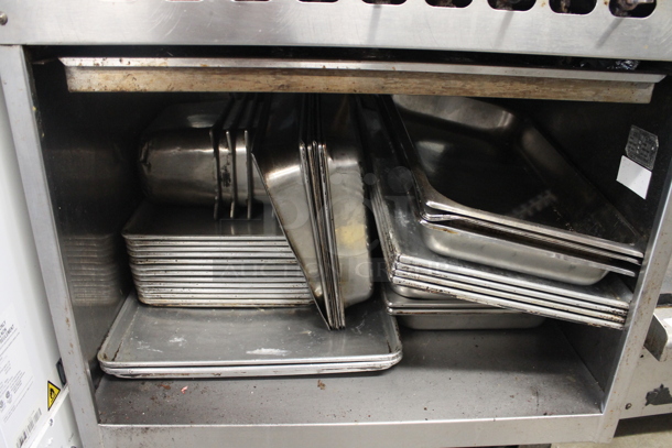 Jade Range JSF-30B Stainless Steel Commercial Natural Gas Powered Charbroiler Grill w/ Under Shelf and Contents on Commercial Casters. - Image 5 of 6