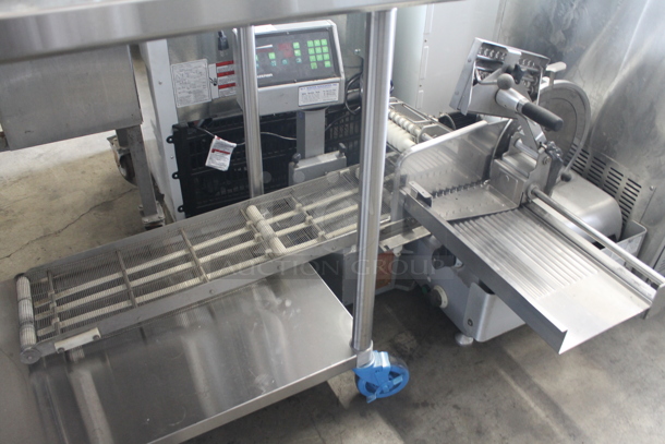 Bizerba Stainless Steel Commercial Countertop Slicer Stacker. Tested and Does Not Power On - Image 3 of 8