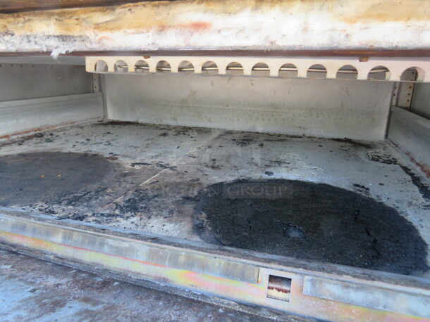 One Double Stack Natural Gas Blodgett Pizza Oven. Model# 1048-L-B. $44,102.00.  60X45X64 - Image 3 of 4