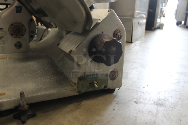 Globe Stainless Steel Commercial Countertop Automatic Meat Slicer w/ Blade Sharpener. 115 Volts, 1 Phase. Tested and Working! - Image 8 of 9