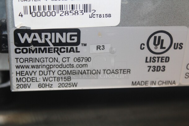 NEW! Waring Model WCT815B Commercial 4 Slot Toaster. 11x10x9. 208V/60Hz.   - Image 6 of 6