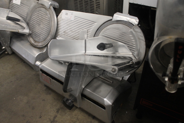 General Slicing SM-12A Stainless Steel Commercial Countertop Automatic Meat Slicer w/ Blade Sharpener. 115 Volts, 1 Phase.  Tested and Working! - Image 3 of 7