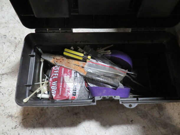 One Tool Box With Assorted Tools. - Image 2 of 2