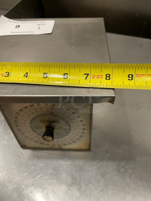 Working! Edlund RsD-2 Commercial Rotating Scale 32 oz x 1/4 oz, Dial Type, w/ Air Dashpot NSF Tested and Working! 8x8x9 - Image 6 of 7