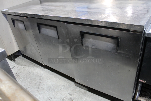 True TWT-72 Stainless Steel Commercial 3 Door Work Top Cooler. 115 Volts, 1 Phase. Tested and Powers On But Does Not Get Cold - Image 3 of 7