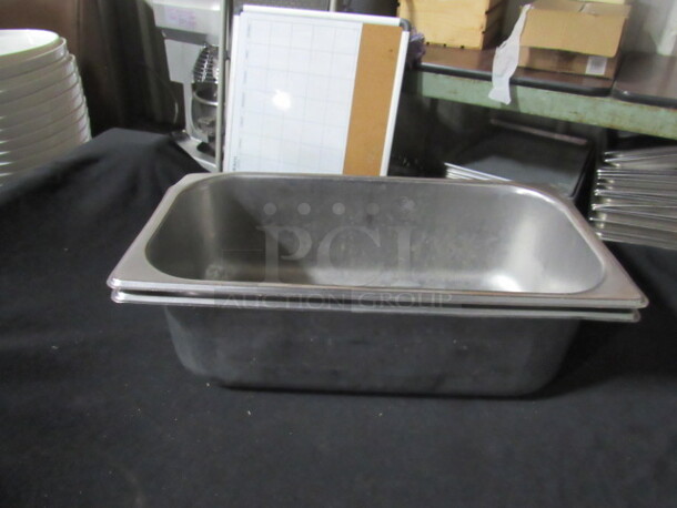 1/3 Size Long 4 Inch Deep Perforated Hotel Pan. 2XBID. 