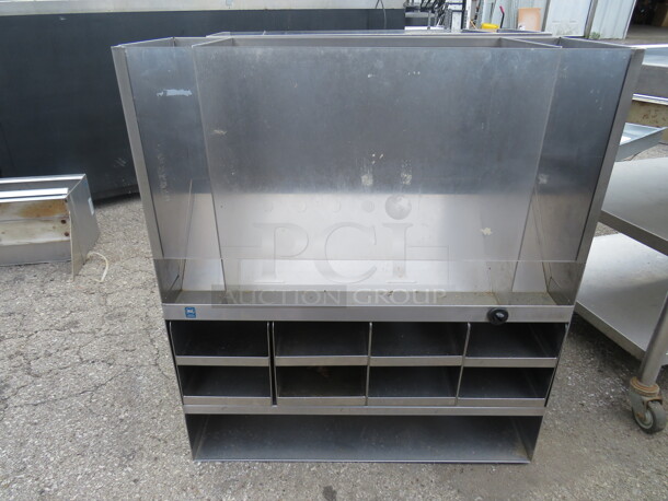 One Stainless Steel Organizer 32X12X36