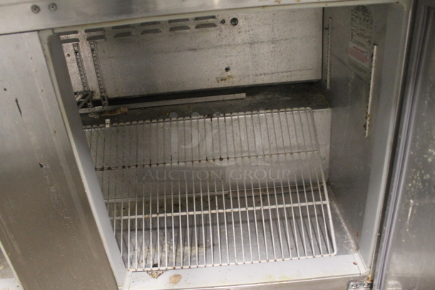 Continental SW60-24M Stainless Steel Commercial Sandwich Salad Prep Table Bain Marie Mega Top on Commercial Casters. 115 Volts, 1 Phase. Tested and Powers On But Does Not Get Cold - Image 6 of 7