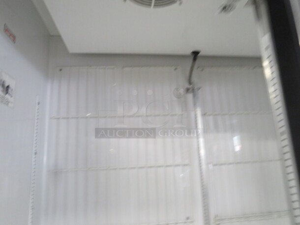 One True 2 Door Glass Display Freezer With 8 Racks. Model# GDM-49F-LD. 115/208-230 Volt. 1 Phase. Unable To Test. 54X30X79. - Image 4 of 6