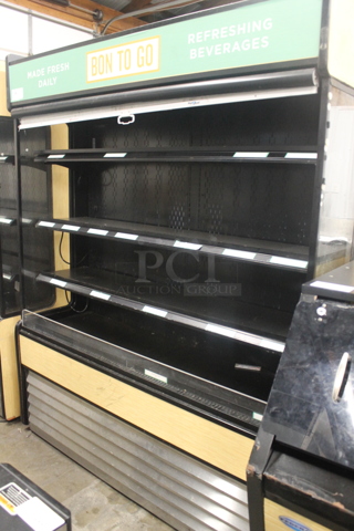 Structural Concepts Oasis B62EW Metal Commercial Floor Style Open Grab N Go Merchandiser w/ Metal Shelves. 220 Volts, 1 Phase.