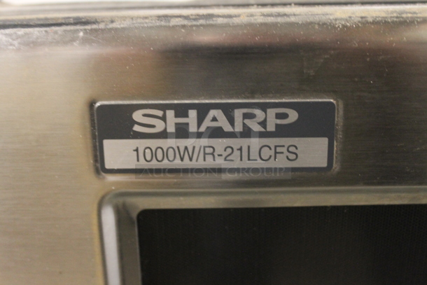 Sharp R-21LCFS Stainless Steel Commercial Countertop Microwave Oven. 120 Volts, 1 Phase. - Image 6 of 7