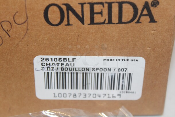 NEW IN BOX! 2 Boxes (36 Count Each) Oneida Chateau Bouillon Spoons. 2X Your Bid!  - Image 2 of 2
