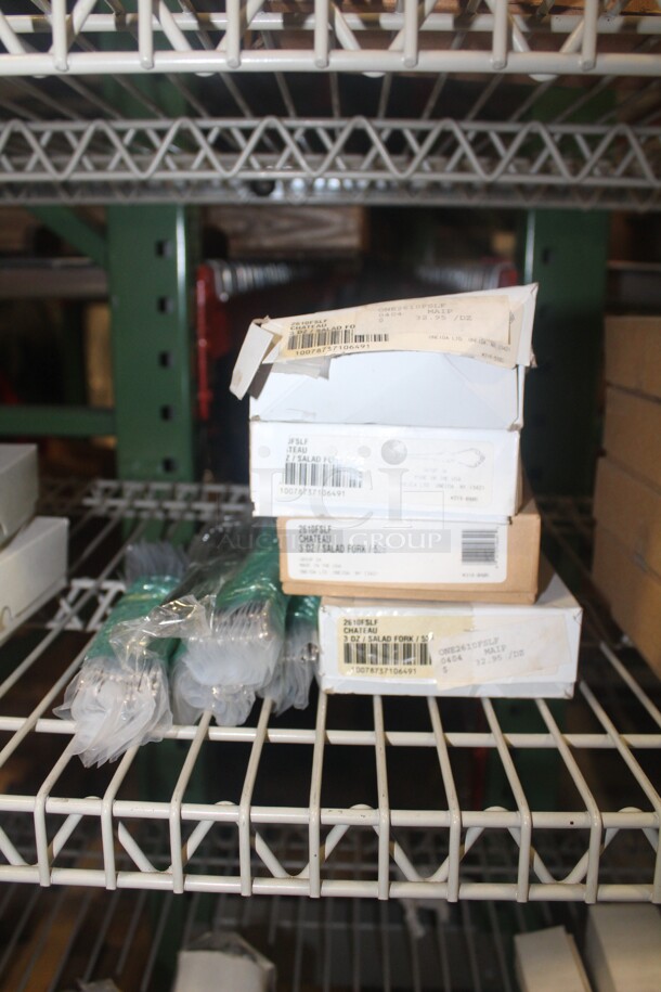 NEW IN BOX! 4 Boxes (36 Count Each) Miscellaneous Oneida Chateau Silverware. 4X Your Bid!  - Image 3 of 3