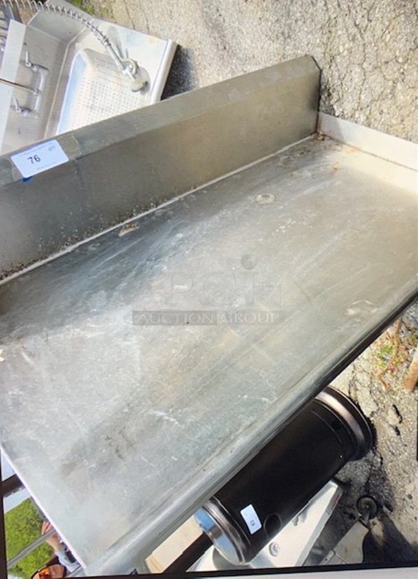 One Stainless Steel Clean Side Dishwasher Table. 50X31X45 - Image 1 of 1