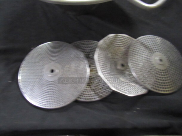 One Stainless Steel Sifter With Assorted Changeable Sifter Plates. - Image 3 of 3