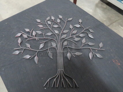 Metal Tree Of Life Decor. 18X17. 3XBID