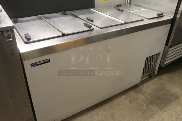 Master-Bilt DC-10D Commercial Stainless Steel Flip Lid Ice Cream Dipping Cabinet With 6 Lids. 115V/208-230V, 1 Phase.