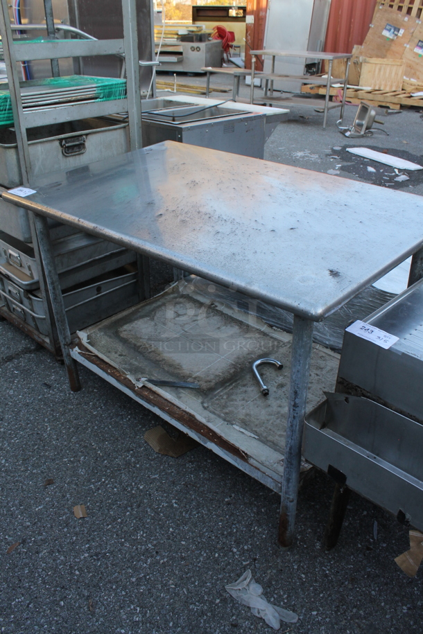 Stainless Steel Table w/ Under Shelf. - Image 1 of 4
