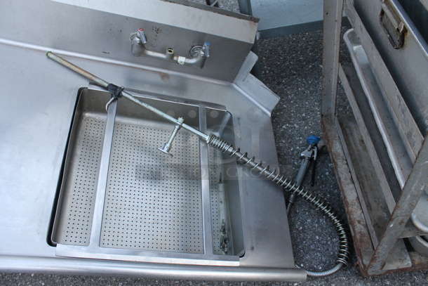 Stainless Steel Commercial Left Side Dirty Side Dishwasher Table. Bay 20x20x5 - Image 2 of 4