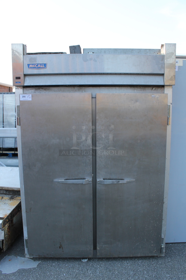 McCall 4-4045F Stainless Steel Commercial 2 Door Reach In Freezer. 115 Volts, 1 Phase. Tested and Does Not Power On - Item #1098246