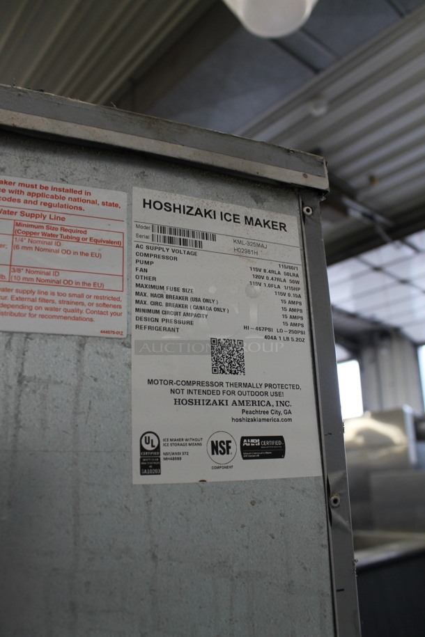 Hoshizaki KML-325MAJ Stainless Steel Commercial Ice Head on Commercial Ice Bin. 115 Volts, 1 Phase. - Image 6 of 6
