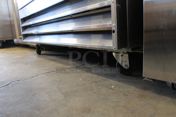 Avantco 178A49RHC Stainless Steel Commercial 2 Door Reach In Cooler w/ Poly Coated Racks on Commercial Casters. 115 Volts, 1 Phase. Tested and Working! - Image 3 of 6
