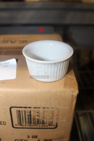 NEW IN BOX! 48 CAC Fluted 3oz Ramekins. 48X Your Bid! 