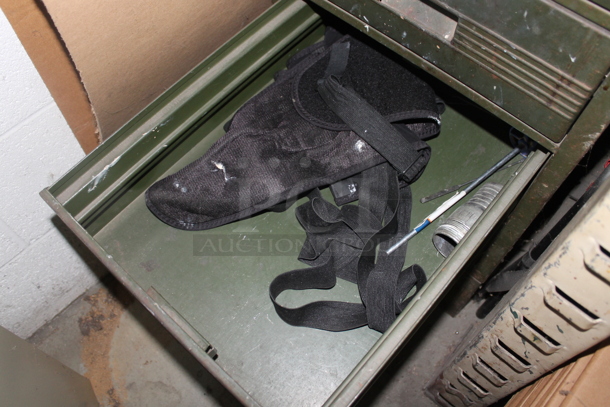 ALL ONE MONEY! Lot of Green Metal 4 Drawer Filing Cabinet w/ Contents. BUYER MUST REMOVE. - Image 7 of 7