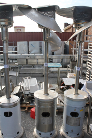 NCZH-G-KMZMSS Metal Floor Style Propane Gas Patio Heater. 48,000 BTU.