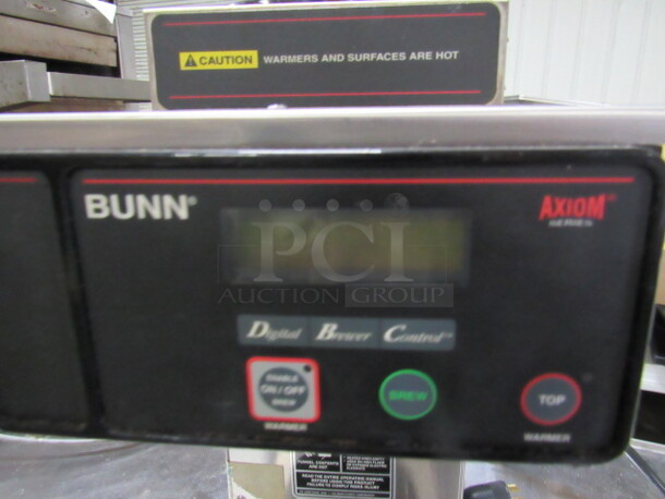 One Bunn Axiom Series Coffee Brewer With Top Warmer. Model# AXIOM-35-2. 120-208-240 Volt. 1 Phase. 8X18X25 - Image 3 of 3