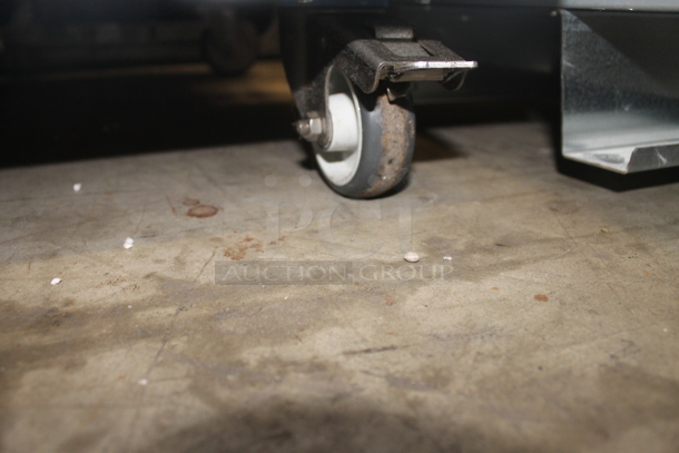 Longoni Metal Commercial Single Door Reach In Freezer Merchandiser on Commercial Casters. Cannot Test Due To Plug Style - Image 7 of 7