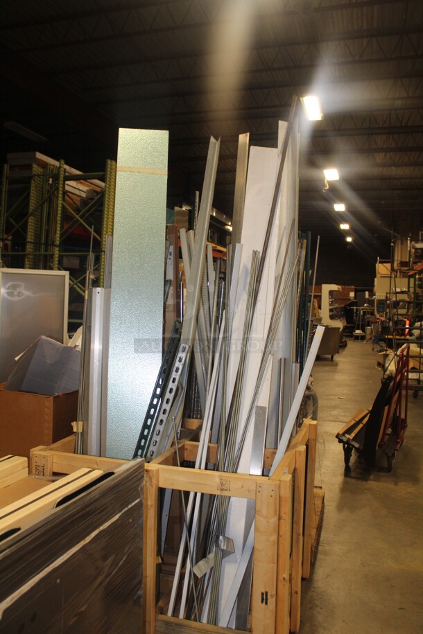 ALL ONE MONEY! Crate Of Metro Rack Legs And More.  - Image 2 of 3