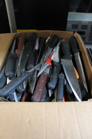 55 SHARPENED Stainless Steel Knives Including Chef. 55 Times Your Bid!