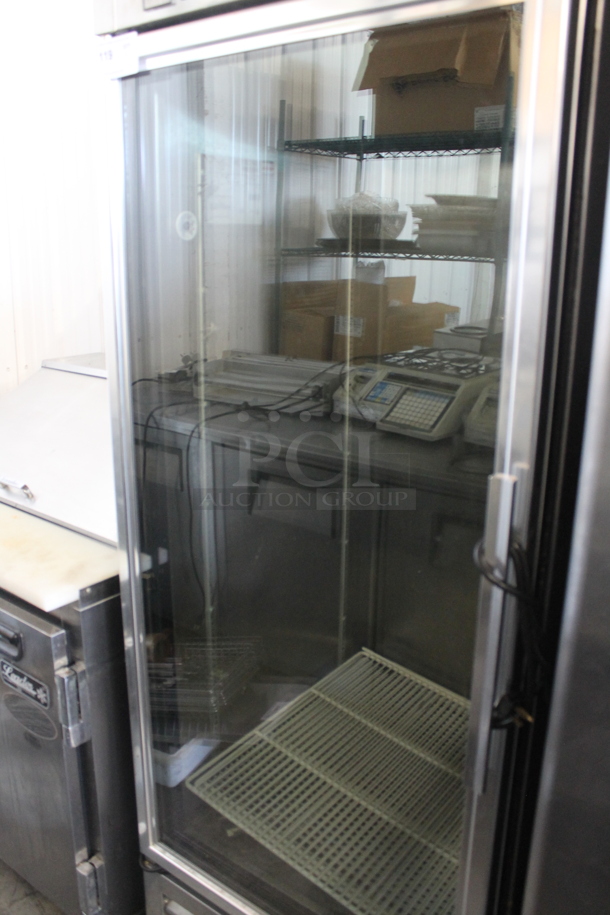 2013 True TS-23G-LD Stainless Steel Commercial Single Door Cooler Merchandiser w/ Poly Coated Racks. 115 Volts, 1 Phase. Tested and Working! - Image 4 of 9