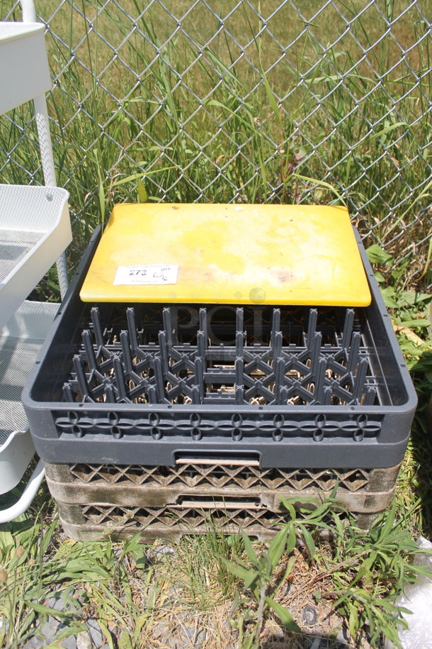 ALL ONE MONEY! Lot of 3 Dish Caddies And 1 Yellow Cutting Board - Image 1 of 2