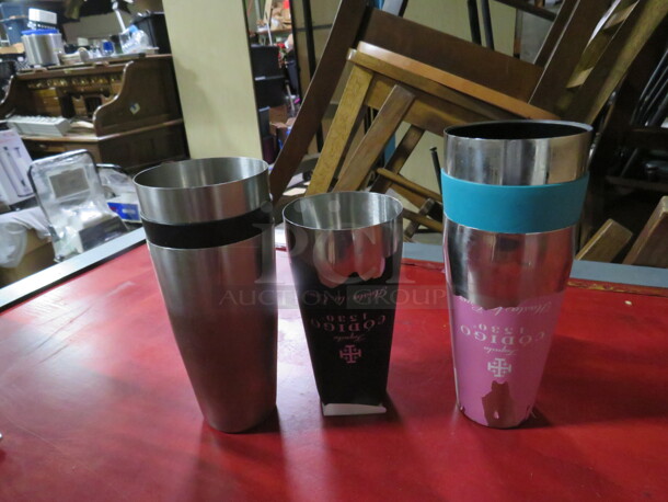 Stainless Steel Mixing Glass. 3XBID - Image 1 of 1