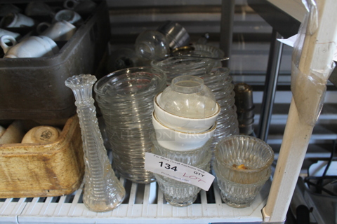 ALL ONE MONEY! Lot of Various Dishes Including Bowls and Vase