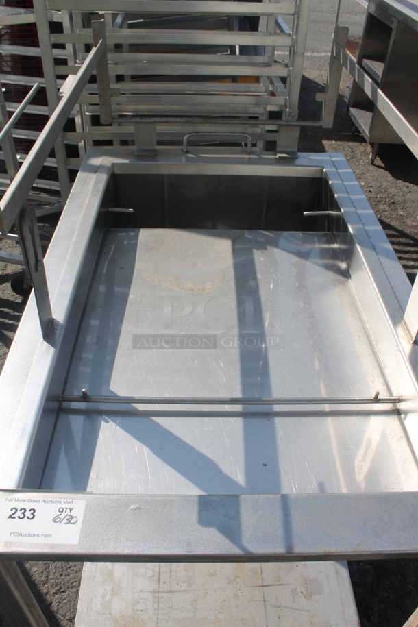 ALL ONE MONEY! Belshaw Commercial Stainless Steel Glazing Station For Donuts On Commercial Casters. - Image 6 of 7