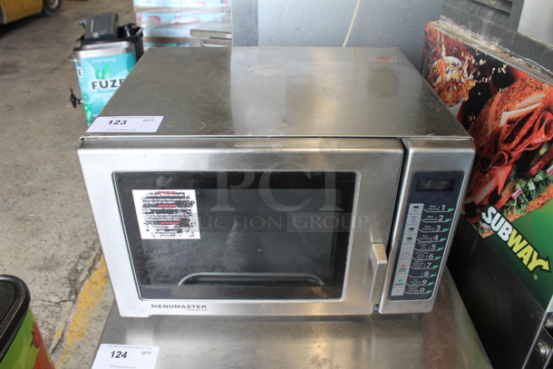2011 Menumaster RFS12TSW Stainless Steel Commercial Countertop Microwave Oven. 120 Volts, 1 Phase.  - Image 1 of 5