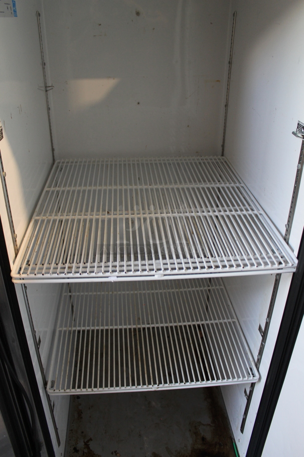 2015 True TG1R-1S ENERGY STAR Stainless Steel Commercial Single Door Reach In Cooler w/ Poly Coated Racks. 115 Volts, 1 Phase. Tested and Working! - Image 3 of 4