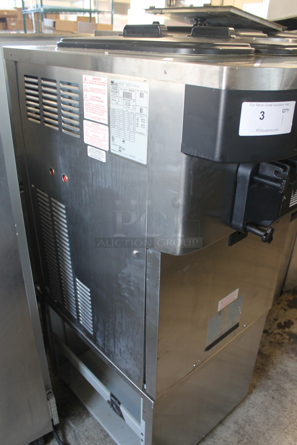 2012 Taylor C723-33 Stainless Steel Commercial Water Cooled Floor Style 2 Flavor w/ Twist Soft Serve Ice Cream Machine on Commercial Casters. 208-230 Volts, 3 Phase. - Image 10 of 11